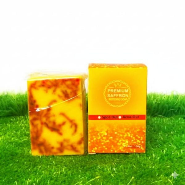 saffron soap প্রিমিয়াম স্যাফরোন সোপ 100 Gram